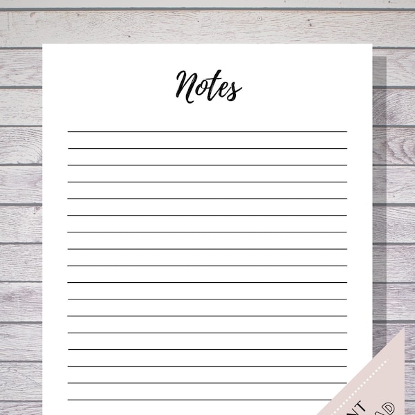 Printable Notes Etsy Printable Notes Etsy