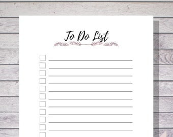 To Do List Download, To Do Checklist, Printable To Do List, To Do List Planner, Checklist Printable, To Do List Printable, To Do Notepad