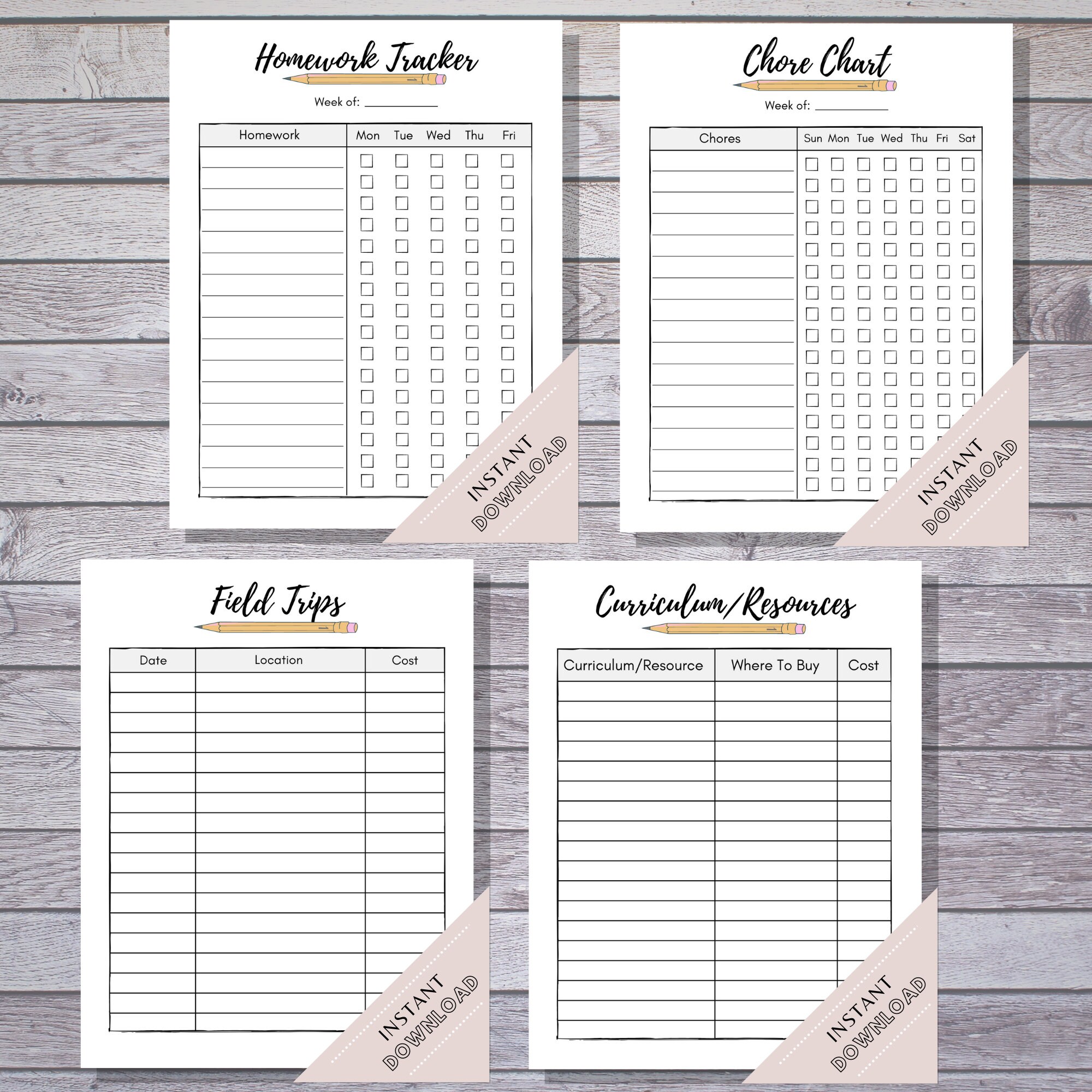 Homeschool Planner, Printable Homeschool, School Planner, Homeschool ...
