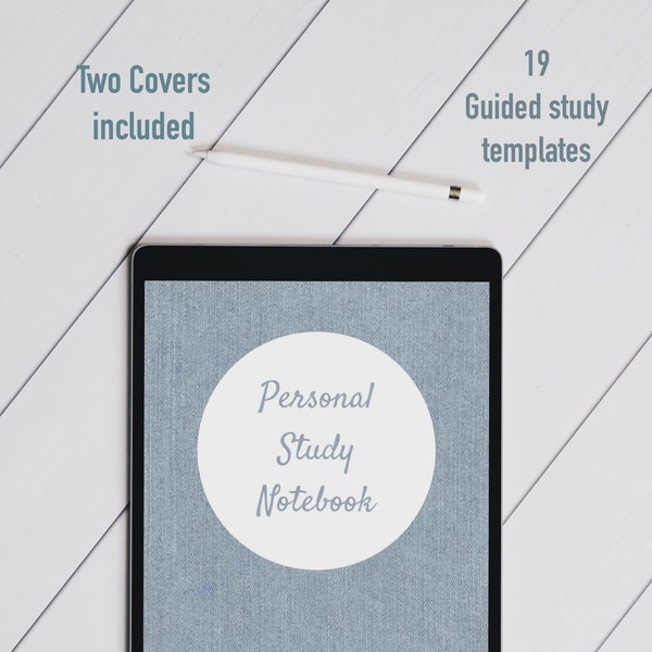 JW Personal Study Notebook -Digital with hyperlinks and precut stickers