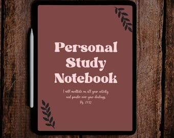 JW Personal Study Notebook -Digital with hyperlinks and precut stickers