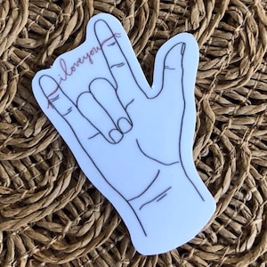 ASL ILY Sticker