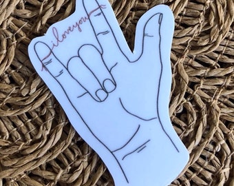ASL ILY Sticker