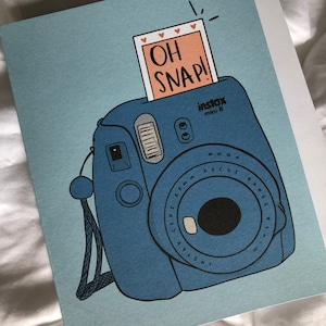 Tarjeta Polaroid de aniversario: linda y divertida tarjeta de pareja