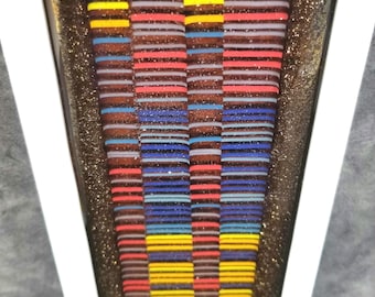Abstract Fused Glass Wall Art: Handmade Modern Sculpture