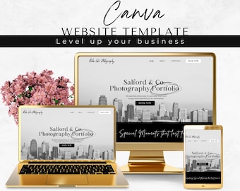 Canva Website Template for Photographers