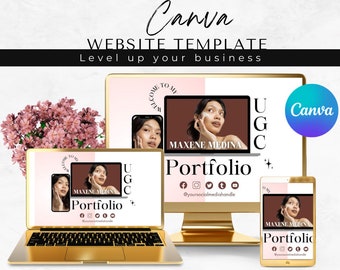 Canva Site Template for coaches, consultants and entrepreneurs