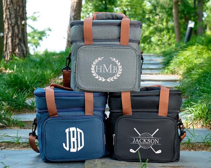 Personalized Groomsmen Cooler Bag, Groomsmen Gifts Beer Cooler Bag, Custom Embroidered Cooler Bags, Bachelor Party Gift, Best Man Gift