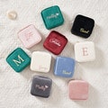 Personalized Jewelry Box Velvet, Bride Gift, Bridal Party Gifts, Bridesmaid Gifts Proposal, Mother's Day Gifts for Her, Personalized Gift product logo