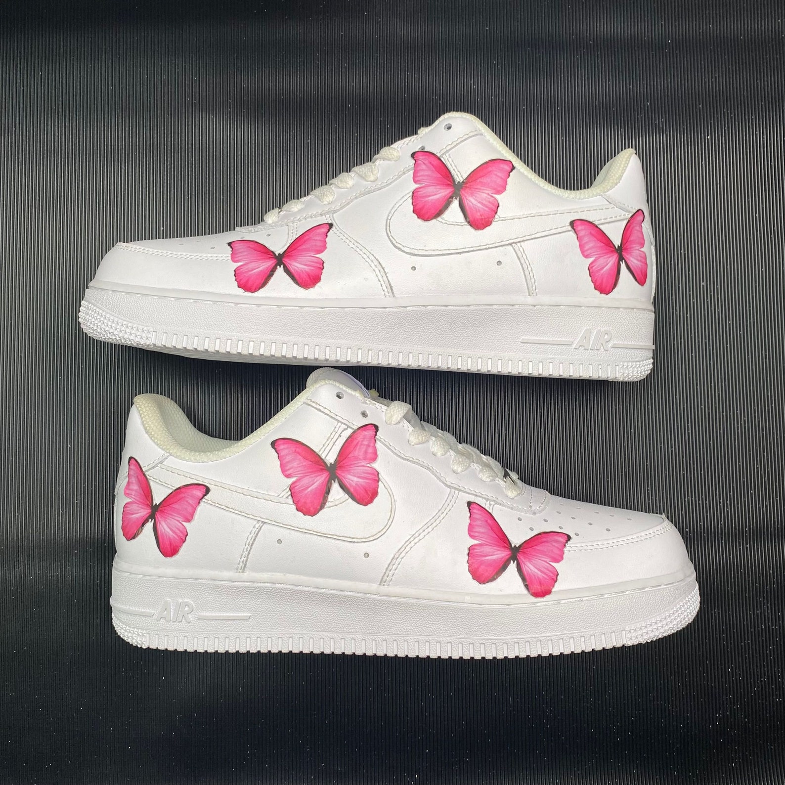 Custom For AF1 6 PCS Neon Pink Schmetterling Heat Transfer | Etsy