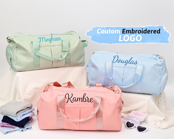 Monogrammed Duffel Bag, Gym bag Luggage, Personalized Overnight Bag, Weekender Bag, Monogram Overnight Bag, Travel Bag, Kids Duffel Bag, bag