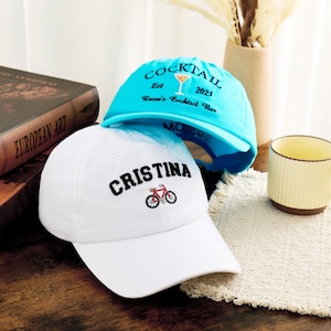 Aangepaste geborduurde honkbalhoed, pet met gepersonaliseerde tekstlogo, katoenen unisex clubhoed, clubcadeau