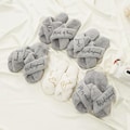 Custom Fluffy Slippers, Fluffy Cross slippers, Custom Bride Slippers, Bride to Be Gift, Bridesmaid Gift, Bachelorette Party, Fluffy Slippers product logo