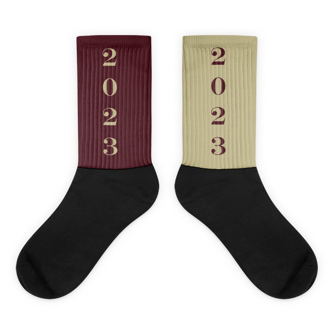 Class of 2023 Socks Florida State Colors Gold Men Women Etsy