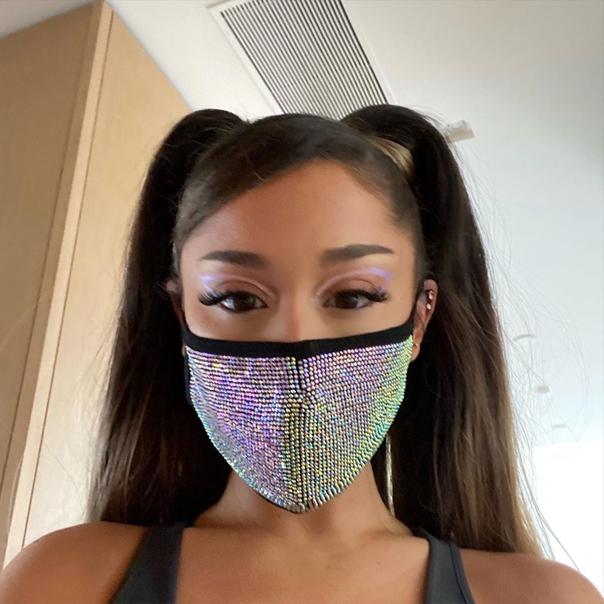 New Zealand Indirekte forgænger Ariana Grande Bling Mask SWAROVSKI full bling cover - Etsy 日本