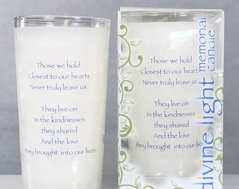 Memorial Candle – Sympathy Gift, Remembrance Candle