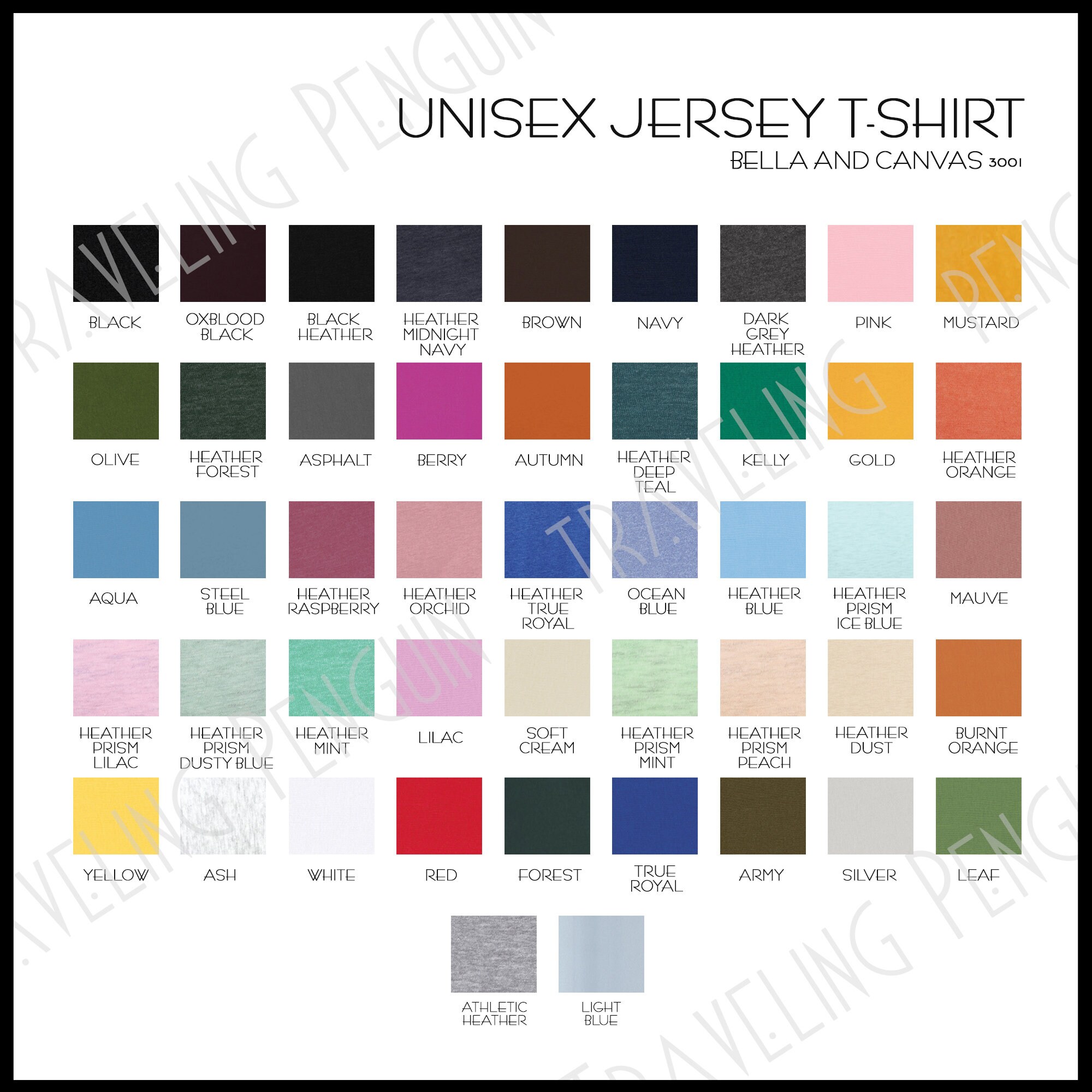 Printful Bella and Canvas 3001 Shirts 