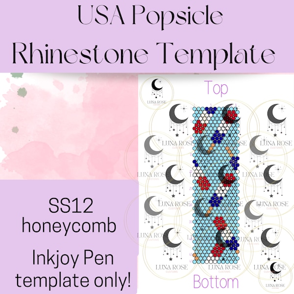 Ss12 Rhinestone Pen Template Etsy Ss12 Rhinestone Pen Template Etsy