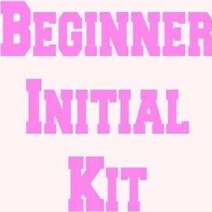 Beginner Needlepoint Kit with Customizable Initial