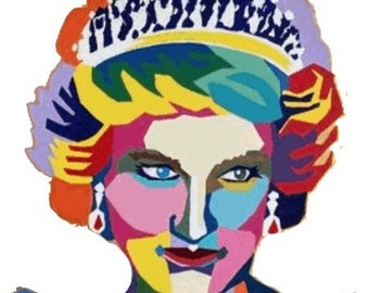Princess Diana Needlepoint Canvas