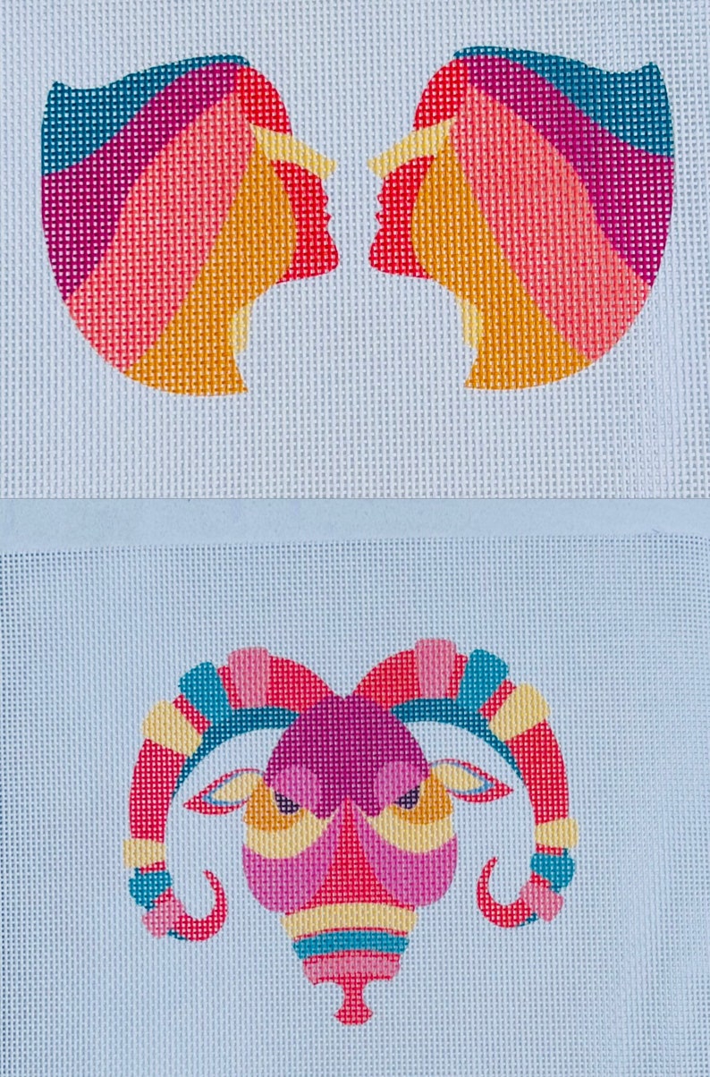 Zodiac Needlepoint Canvases Etsy