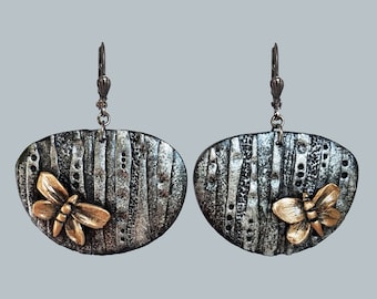 Schmetterling Ohrringe aus Polymer-Ton - Leichte, handgefertigte Schmuckstücke