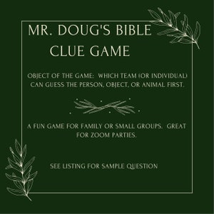 Jeu d&#39;indices bibliques de M. Doug
