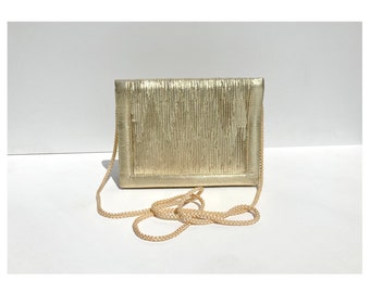 small gold evening bag