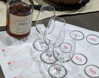 Print Your Own Rum Tasting Experience (9 samples), Digital Download, DIY, PDF