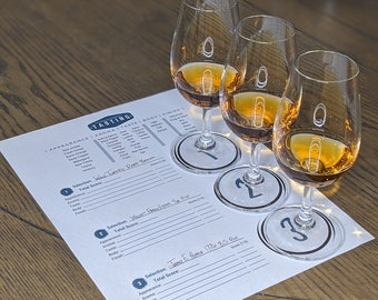 Print Your Own Bourbon Whiskey Tasting Experience (6 samples), Digital Download, DIY, PDF