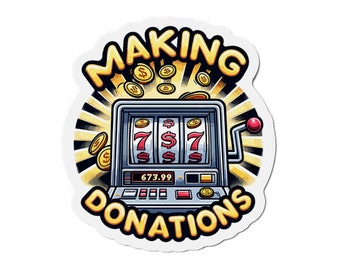 Cruise Ship Door Magnet Casino Vacation Making Donations Slot Machine Jackpot Las Vegas Stateroom Cabin Door Status