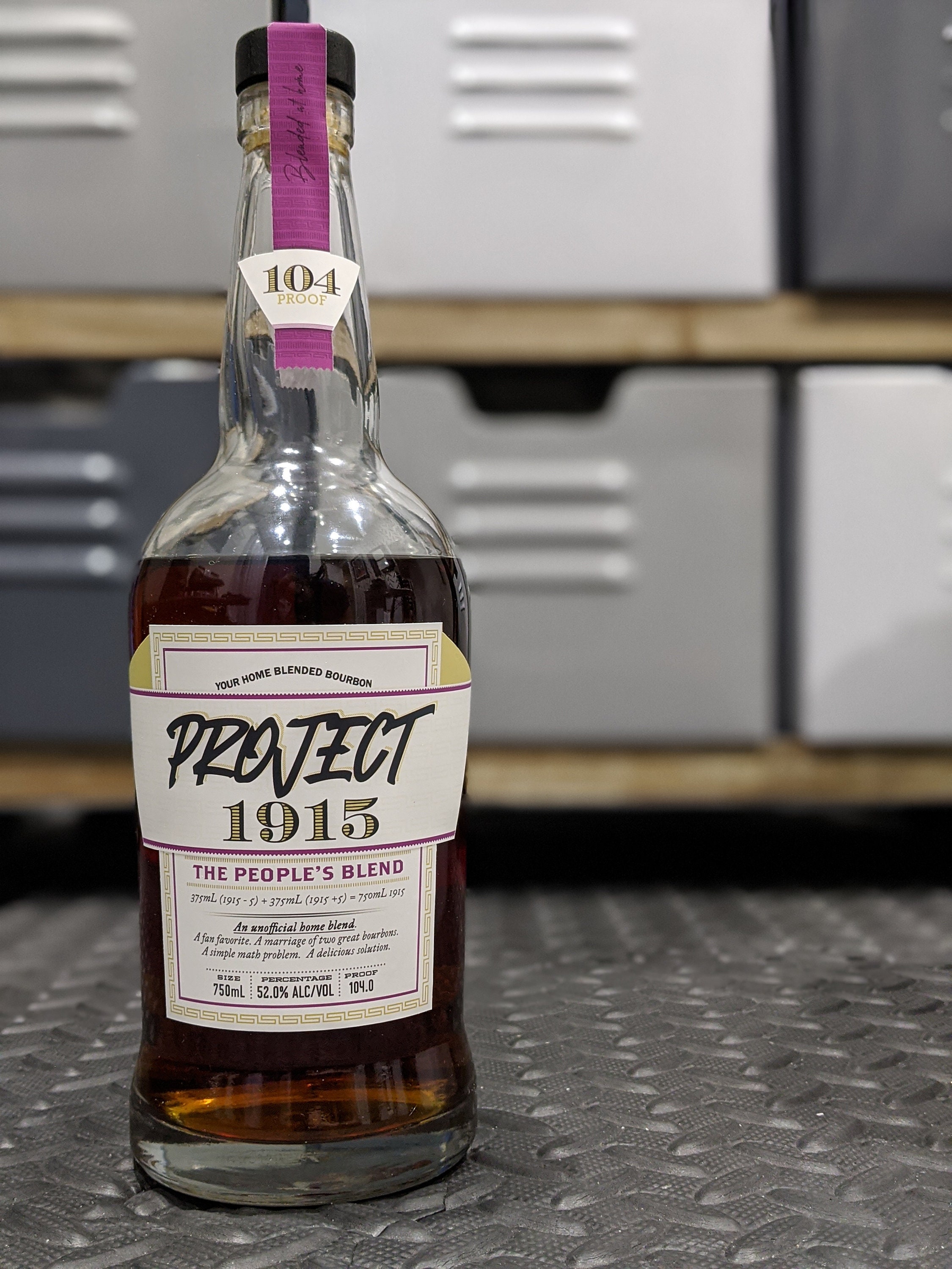 Project 1915 Bourbon Label, the People's Blend, Popular Custom