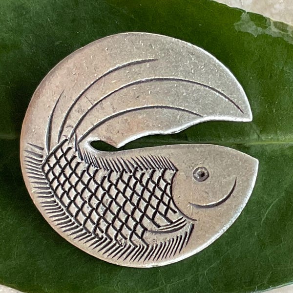 Large silver pendant from Thailand