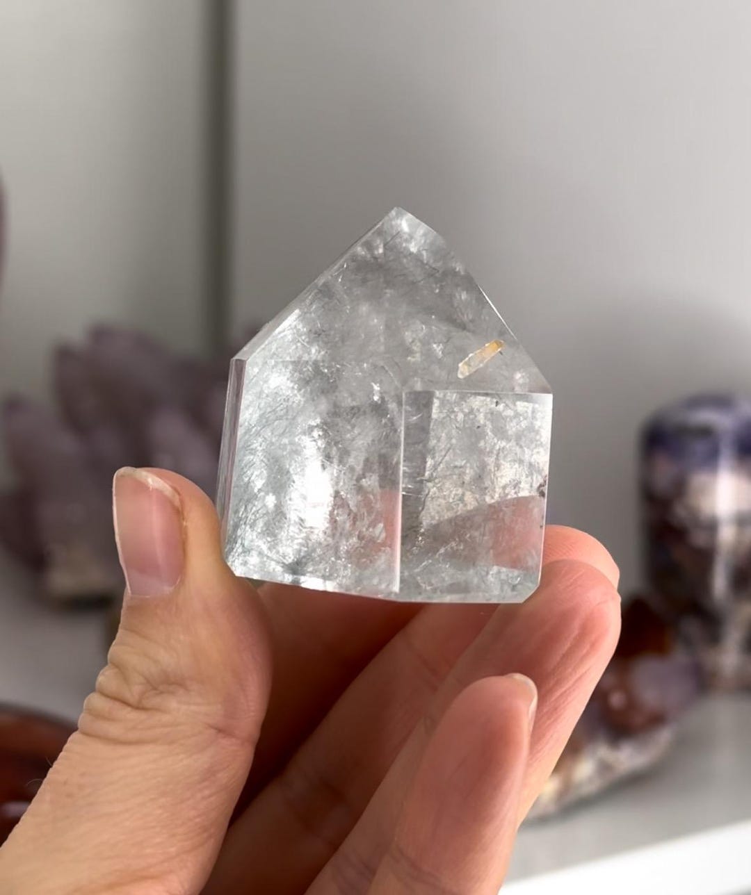 Rutilated Blue Tara Quartz Tower - Etsy