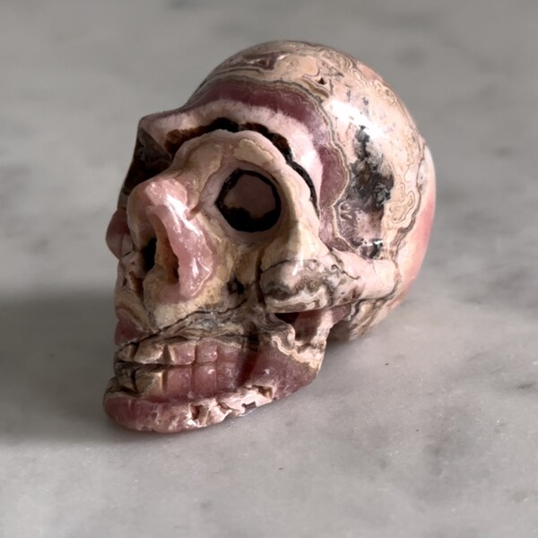 Rhodochrosite mini crystal Skull Argentina