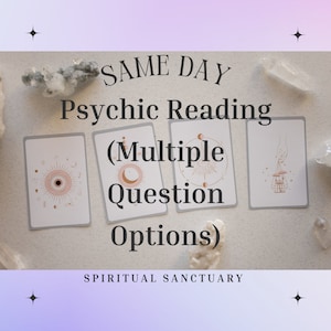 SAME DAY Psychic Reading, 99% Accuracy, Ask Any Question