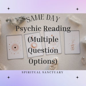 SAME DAY Psychic Reading, 99% Accuracy, Ask Any Question