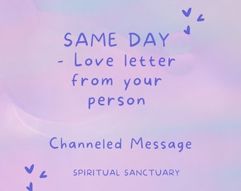 Love Letter From Your Person, PDF Psychic Reading, Twin Flame/Soul Mate Love Letter