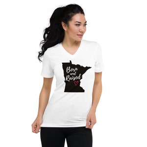 MN Love, MN Shirt, Minnesota Shirt, MN V-Neck Shirt, Minnesota T-Shirt, Women&#39;s T-Shirt, Women&#39;s V-Neck, Men&#39;s Shirt, Short-Sleeve V-Neck