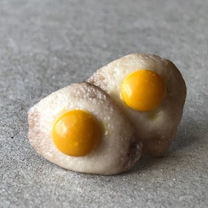 Mini Sunny Side Up Egg Earrings