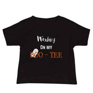 Working on my boo tee baby shirt