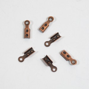 2mm Antique Copper Crimps - Choose Your Quantity