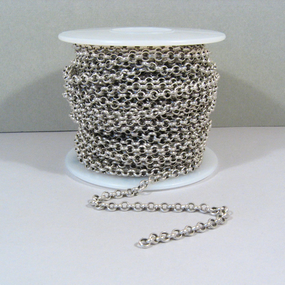 Rolo Chain - Antique Silver - CH12-AS - Choose Your Length - Etsy