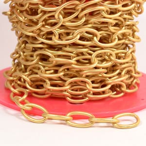 Large Heavy Cable Chain - Matte Gold - CH53-MG  - Choose Your Length