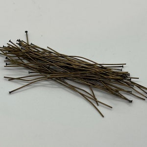 Antique Brass Headpins - Choose Your Quantity