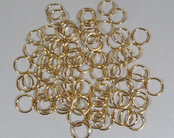 10mm Gold Plated Jump Rings - Choose Your Quantity
