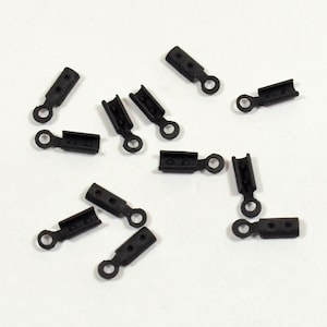 2mm Matte Black Crimps - Choose Your Quantity