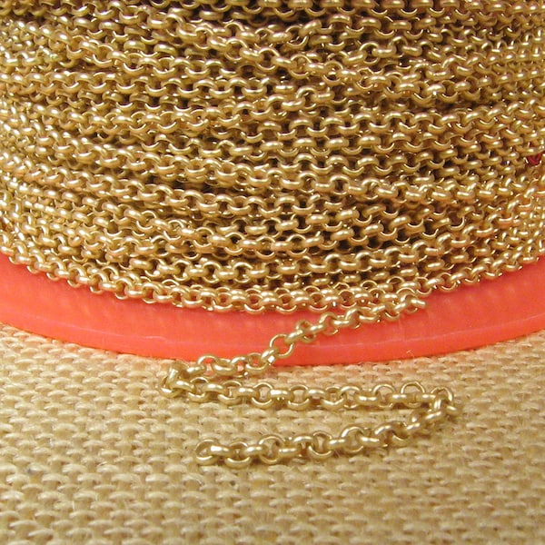 3.0mm Rolo Chain - Matte Gold - CH49-MG - Choose Your Length