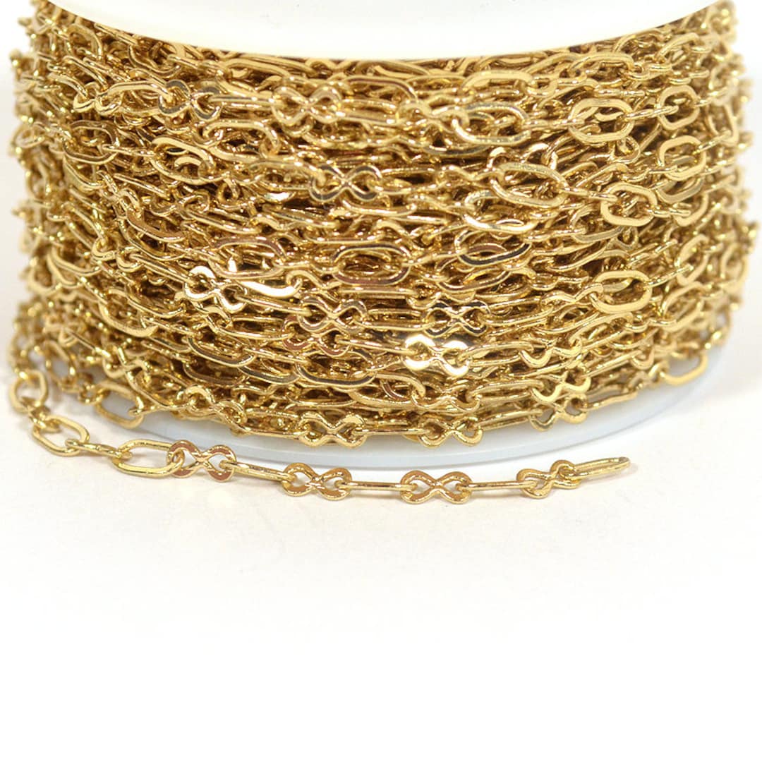 Buy Figure Eight Chain - Gold Plated - CH58 - GP - Choose Your Length ...