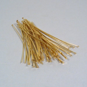 Gold Plated Headpins - Choose Your Quantity